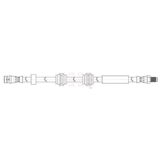 Apec Brake Hydraulic Hose Line Front fits Mercedes-Benz C-Class 2013-2020