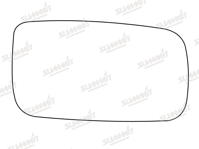 Summit Stick-On Aspheric Mirror Glass fits Volvo 740 940 RHS Summit - Bars 4 Cars