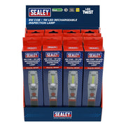 Sealey Rechargeable Inspection Light 8W LED Display Box of 12 LED1001DB Sealey - Dynamic Drive