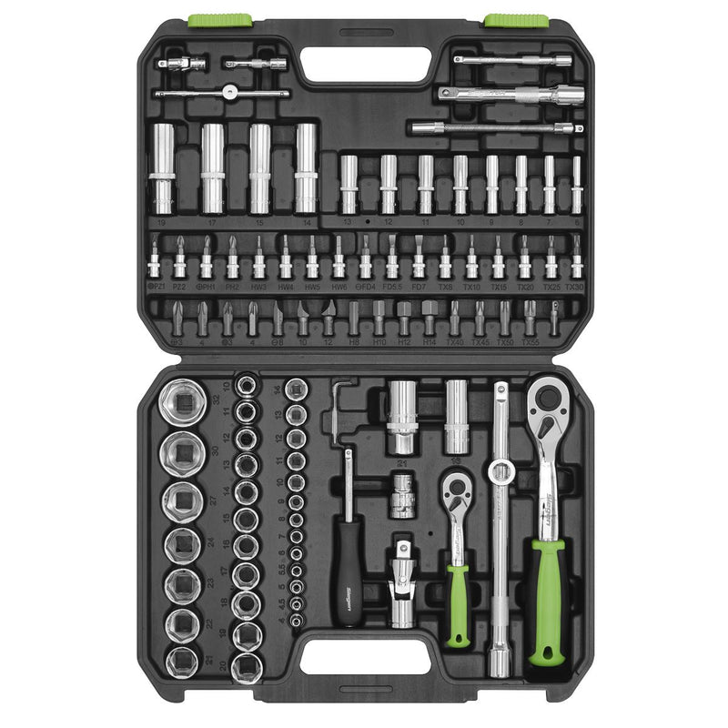 Sealey Socket Set 94pc 1/4" & 1/2"Sq Drive WallDrive® Metric Sealey  - Dynamic Drive
