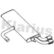 Klarius Box With Tail Pipe Rear SE216D