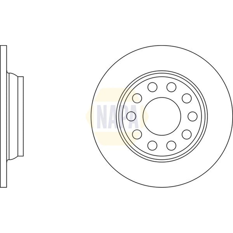 NAPA Front Vented & Rear Vented Brake Discs & Pads fits VW Passat B5.5 2000-2005