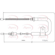 Apec Handbrake Cable Left Rear fits Nissan Micra III 2002-2010 1.0 1.2 1.5