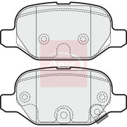 Apec Rear Brake Pad Set PAD1906