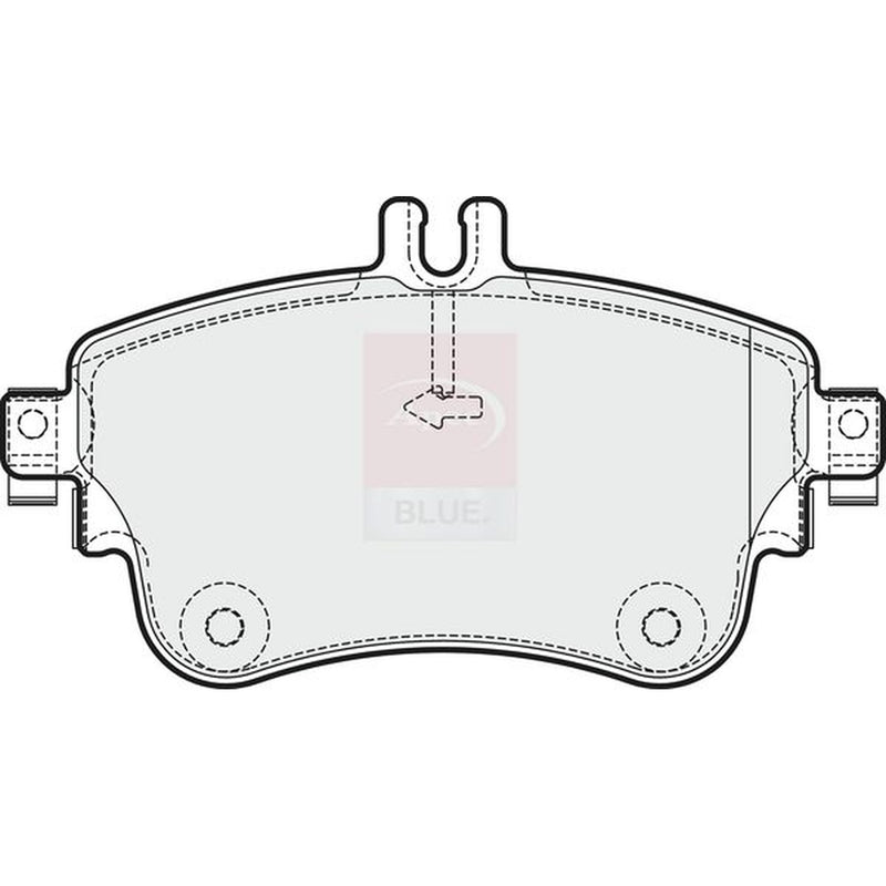Apec Front Brake Pad Set fits Mercedes-Benz A-Class 2012-2018