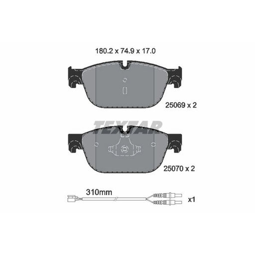 Textar Front Brake Pad Set 2506901