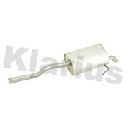 Klarius Box With Tail Pipe Rear fits Renault Clio 1998-2008 1.4 1.6