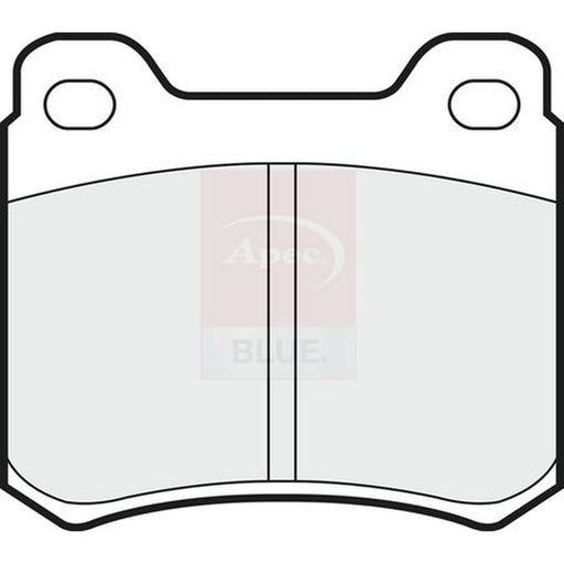 Apec Rear Brake Pad Set fits Mercedes-Benz 123 1980-1985 123.243