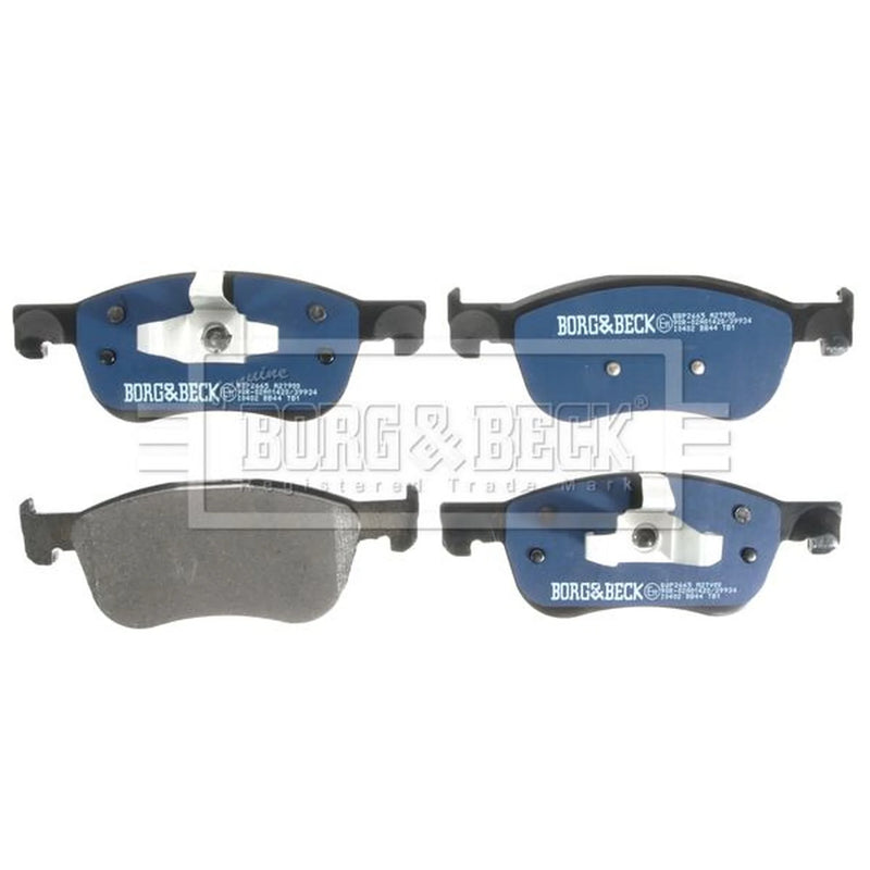 Borg & Beck Front Brake Vented Discs & Pads fits Ford Fiesta VII 2018 on 1.5