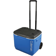 Coleman Blue 60QT Tricolour Wheeled Camping Cooler Coleman  - Dynamic Drive
