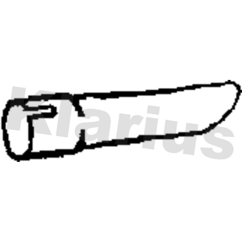 Klarius Exhaust Pipe OD fits Volvo S70 1997-2000 2.3