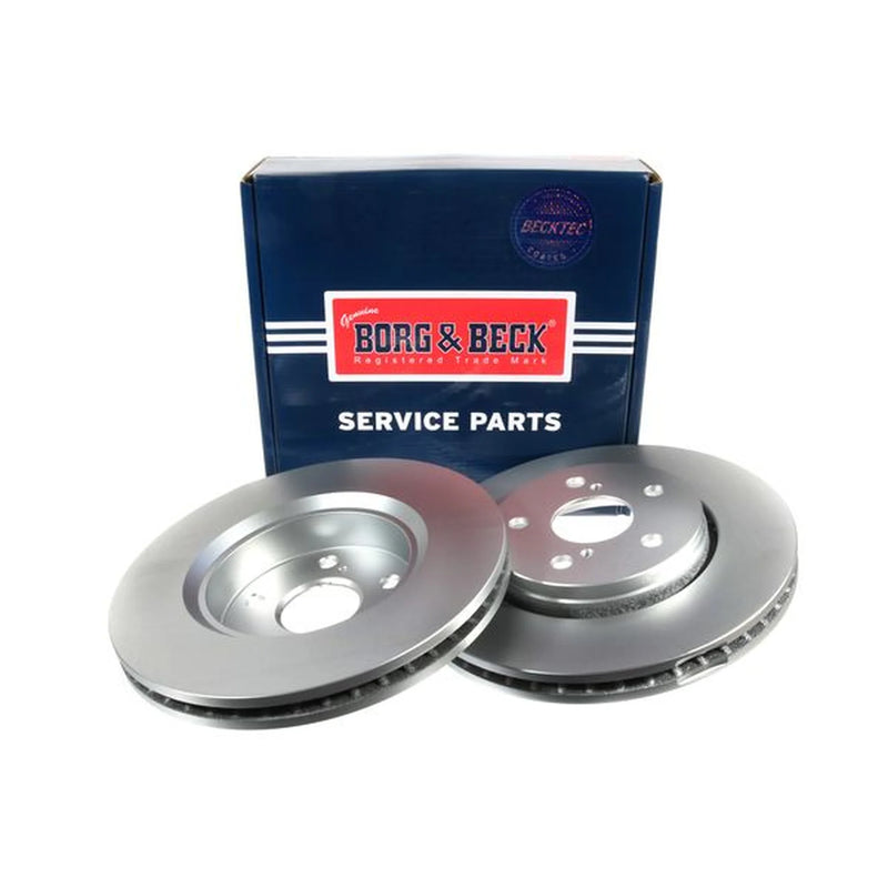 Borg & Beck 2 x Vented Front Brake Discs BBD5502-x2