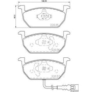 Brembo 4 x Front Brake Pad Set fits Audi A3 2012-2020 1.2 1.4 1.6 2.0