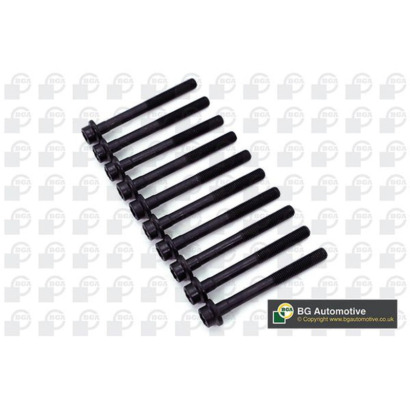 BGA Cylinder Head Bolt Set with Cylinder Head Gasket Kit fits Fiat Punto