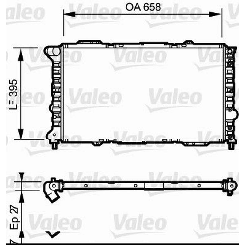 Valeo Engine Radiator 732696