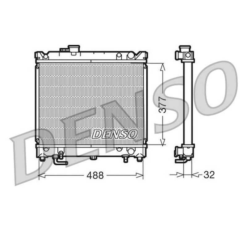 Denso Engine Radiator fits Suzuki Vitara 1988-1999 1.6
