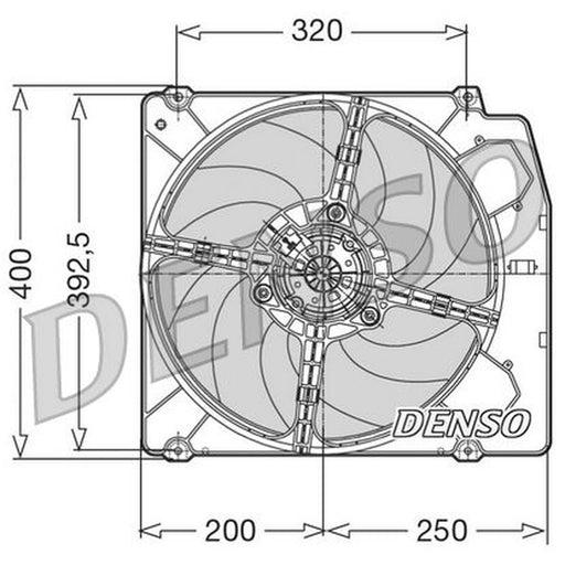 Denso Engine Cooling Fan fits Alfa Romeo 145 1994-2001 1.9
