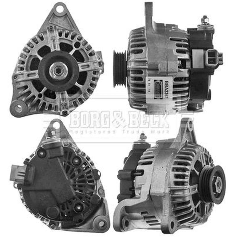 Borg & Beck Car Alternator 12V fits Nissan Micra C+C III 2005-2009 1.4