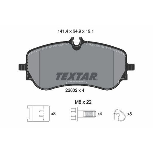 Textar Rear Brake Pad Set 2280201