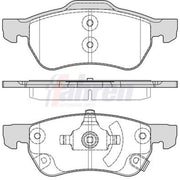 Fahren Front Brake Pad Set FBP3985