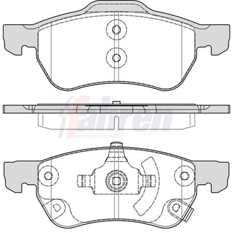 Fahren Front Brake Pad Set FBP3985