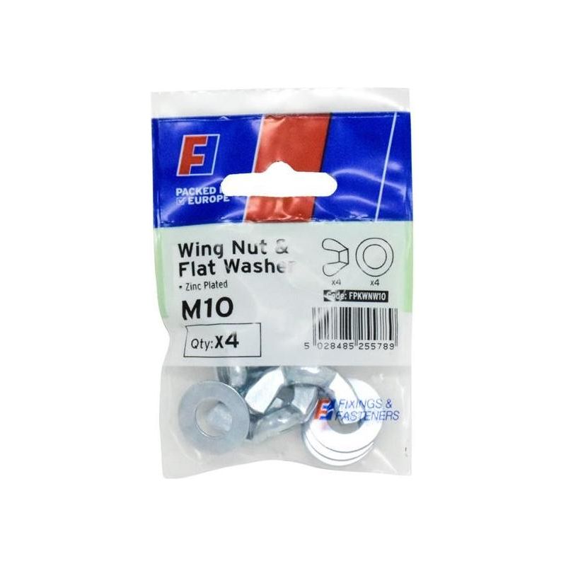 Forgefix Wing Nut & Washer M10 ForgePack 4 ForgeFix - Dynamic Drive