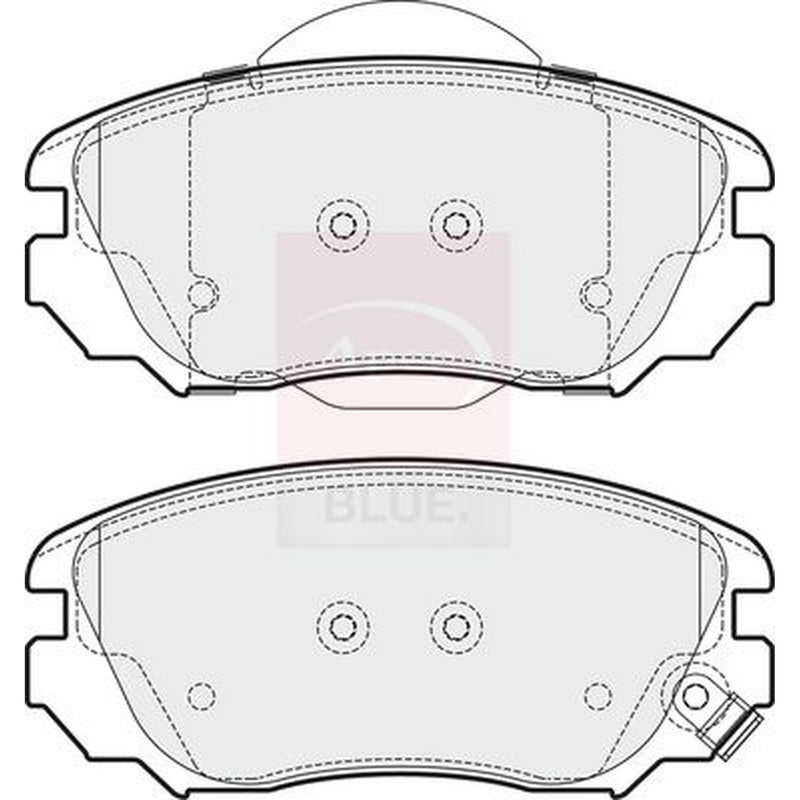 Apec Front Brake Pad Set fits Opel Insignia A 2008-2017 1.4 1.6 1.8 2.0