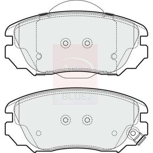 Apec Front Brake Pad Set fits Opel Insignia A 2008-2017 1.4 1.6 1.8 2.0