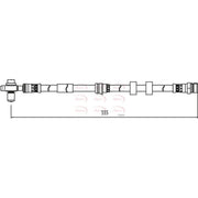 Apec Brake Hydraulic Hose Line Front fits Audi A1 2010-2018