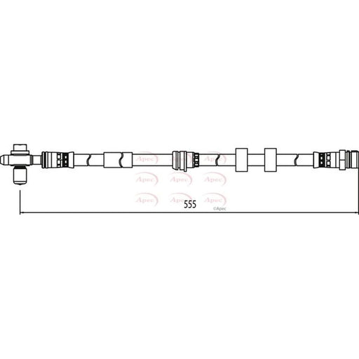 Apec Brake Hydraulic Hose Line Front HOS4135