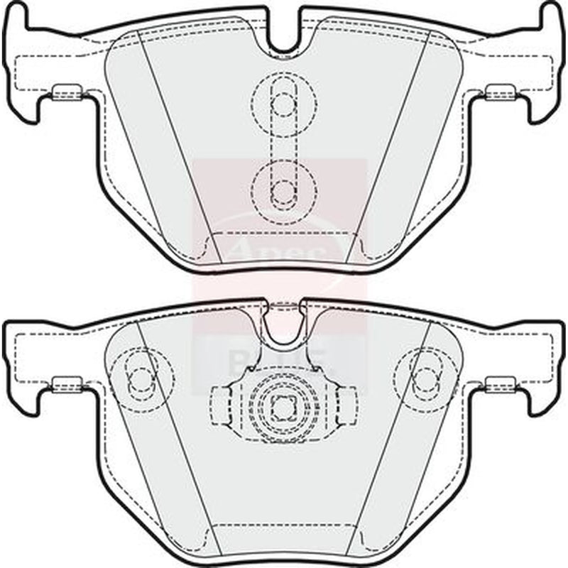 Apec Rear Brake Pad Set PD3341
