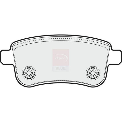 Apec Rear Brake Pad Set fits Renault Fluence 2010 on 1.5 1.6 2.0