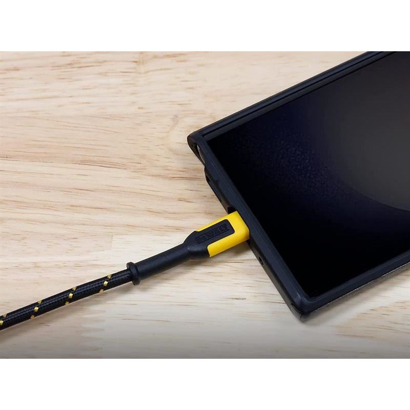 Dewalt Telecoms USB A to USB C Reinforced Charging Cable 1.8m (6ft) DEWALT Telecoms - Dynamic Drive