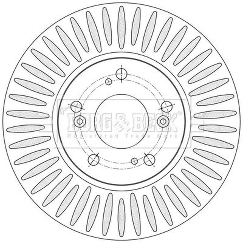 Borg & Beck Front & Rear Brake Discs & Pads fits Honda Fr-V 2005-2009 2.2