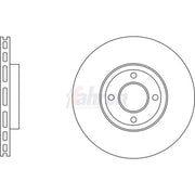 Fahren 2 x Vented Brake Discs fits Ford Ecosport 2012-2022 1.0 1.5 1.6