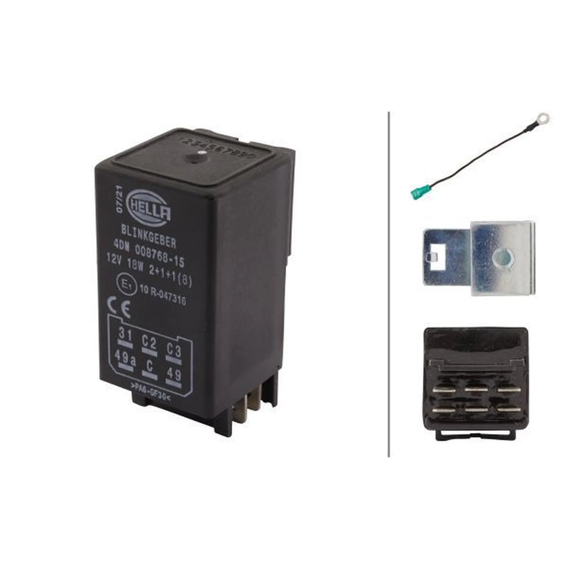 Hella Indicator Flasher Relay fits Deutz-Fahr D06 1968-1982