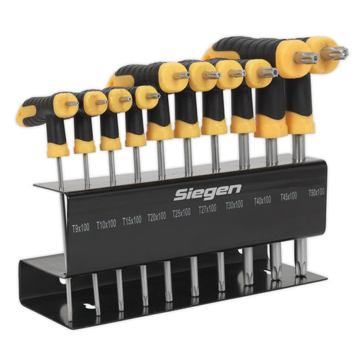 Sealey TRX-Star* Key Set 10pc T-Handle S01151 Siegen by Sealey - Dynamic Drive