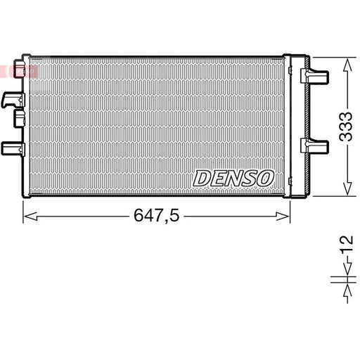 Denso Air Conditioning Condenser fits BMW 1 2019-2020