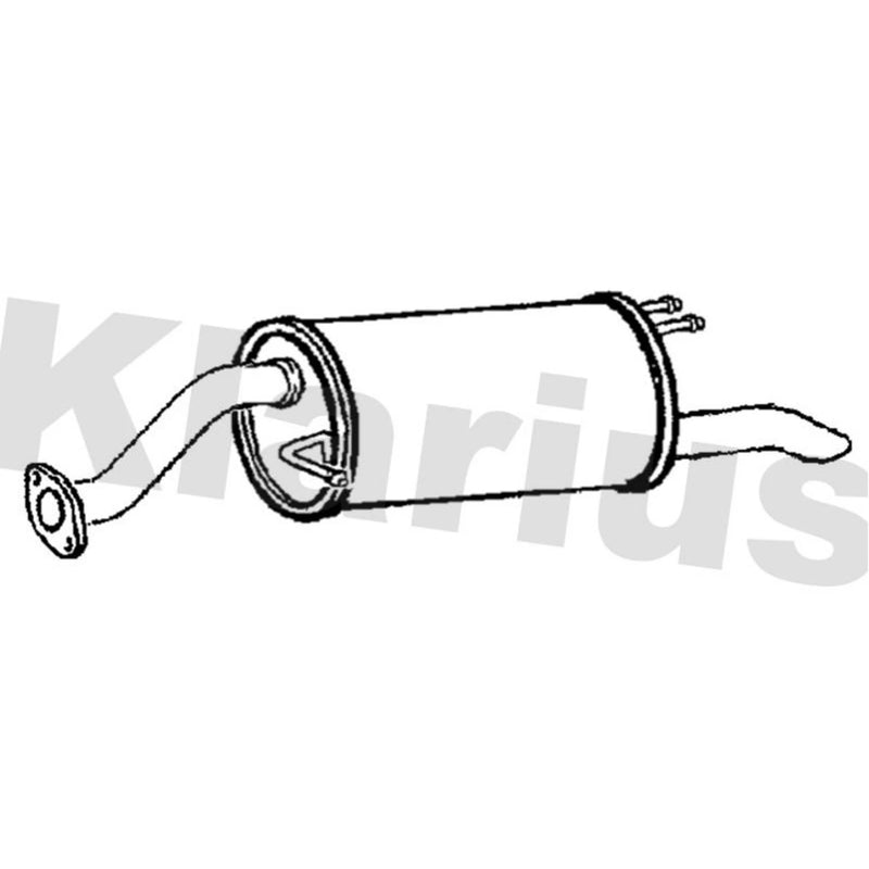Klarius Box With Tail Pipe Rear fits Kia Rio III 2011-2017 1.2 1.25