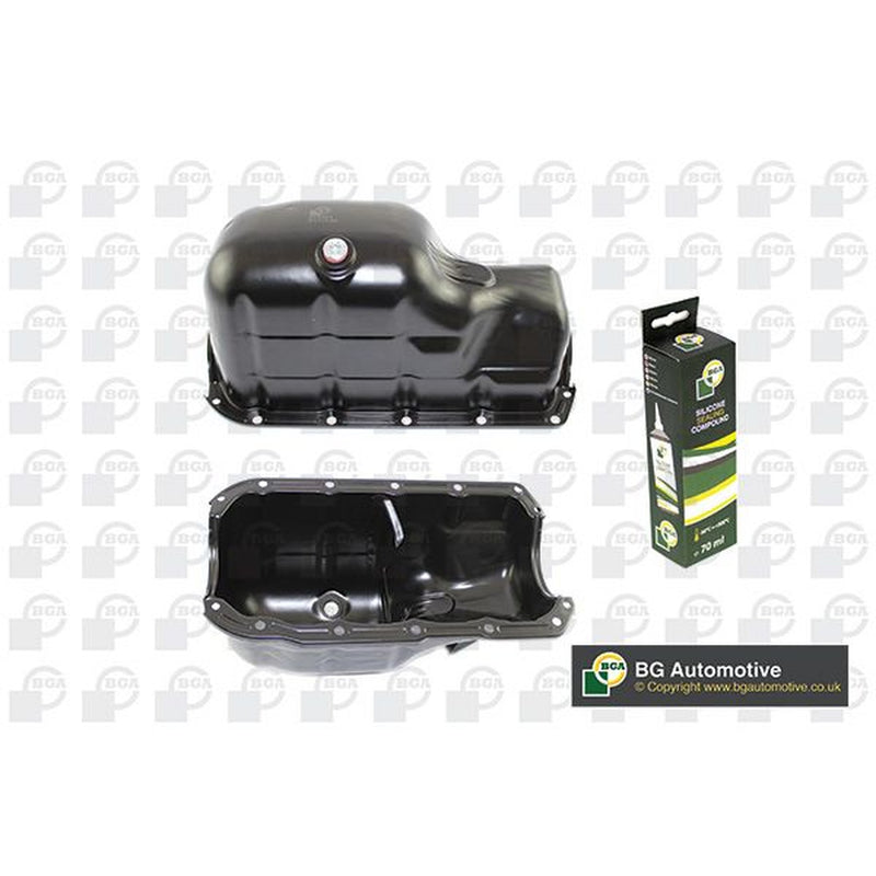 BGA Engine Oil Sump Pan Steel fits Fiat 500 2007 on 1.2