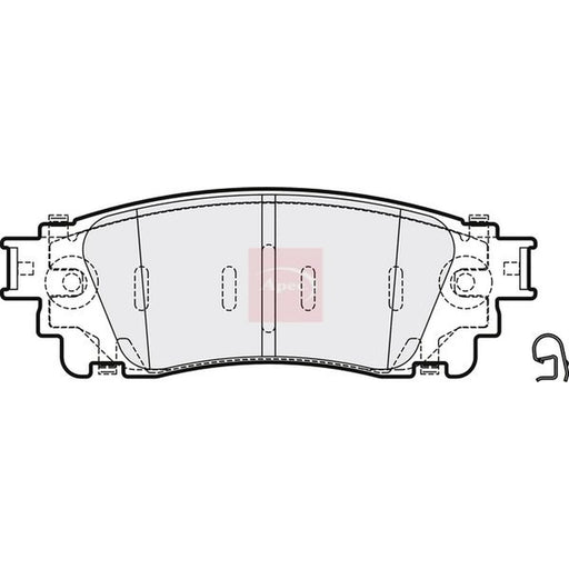 Apec Rear Brake Pad Set PAD2066