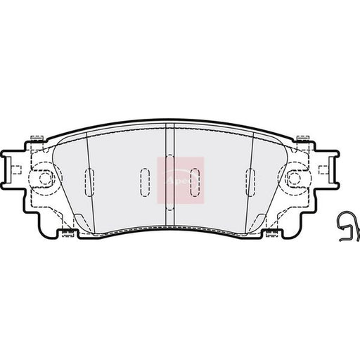 Apec Rear Brake Pad Set fits Lexus Lbx 2023 on