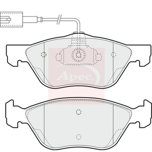 Apec Front Brake Vented Discs & Pads fits Alfa Romeo 166 1998-2007 2.0