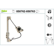 Valeo Electric Window Regulator Lifter Left Rear 850762