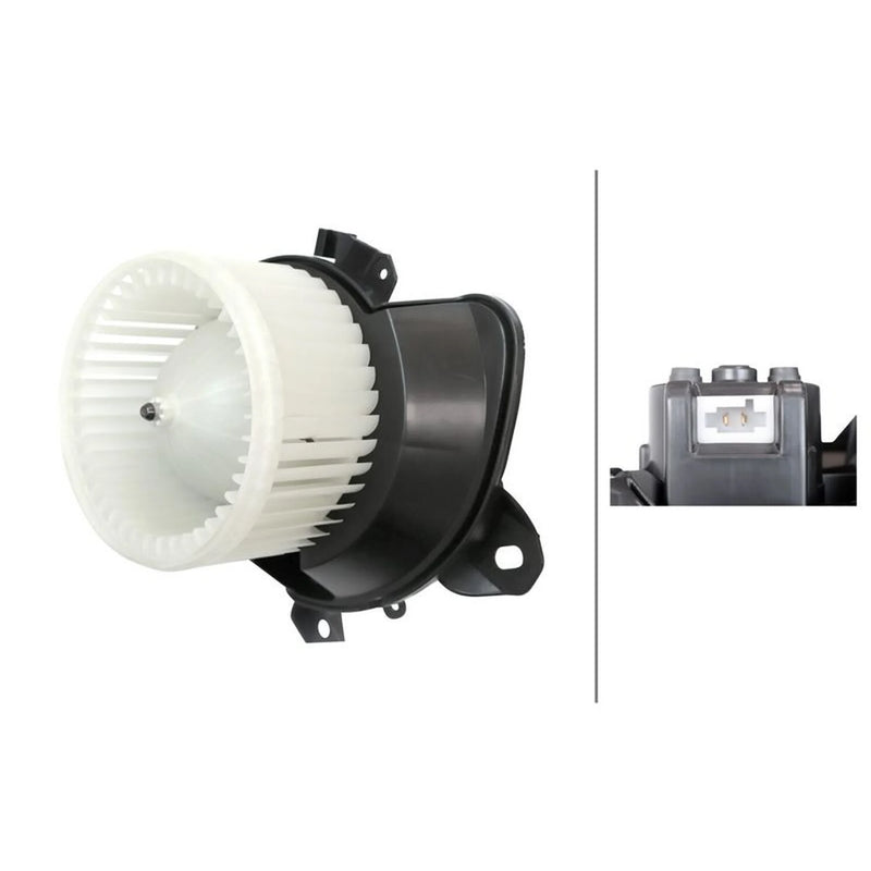 Hella Heater Blower Fan fits Abarth Grande Punto 2007-2010 1.4