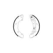Mintex Brake Shoe Set Axle Kit fits Citroën Relay II 2002-2006 2.0 2.2 2.8