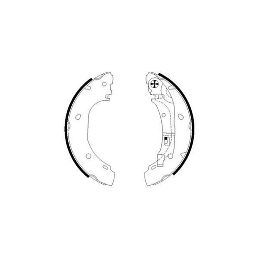 Mintex Brake Shoe Set Axle Kit fits Citroën Relay II 2002-2006 2.0 2.2 2.8