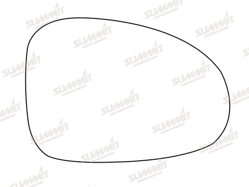 Summit Stick-On Standard Mirror Glass fits Daewoo Matiz RHS Summit - Bars 4 Cars