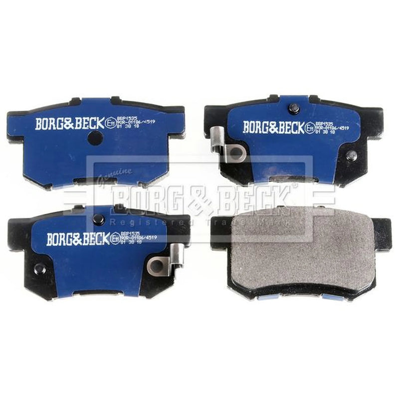 Borg & Beck Rear Brake Solid Discs & Pads fits Honda Civic VII 2001-2005 1.7