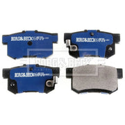 Borg & Beck Front & Rear Brake Discs & Pads fits Honda Civic VI Fastback